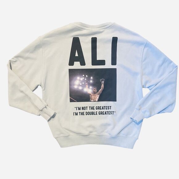 Muhammad Ali X Zara Sweatshirt Crewneck Youth Size Sz 13-14 Double Sided - Picture 1 of 11
